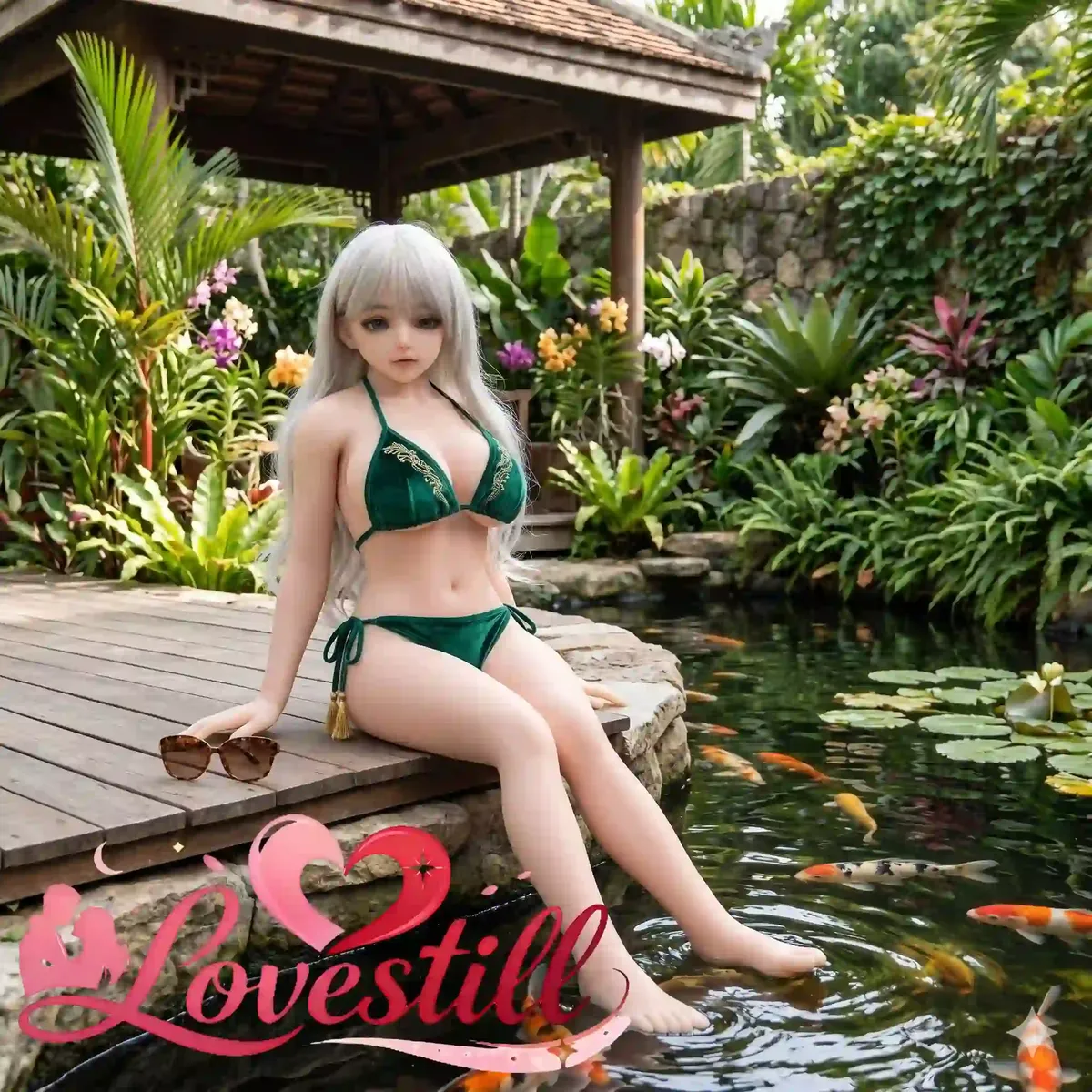 80cm ミニドール シルバーウェーブ｜アニメ系フェイス・2穴・玄関から一人で運べる軽量ボディ（身長80cm・TPE製・2穴）｜Lovestill 正規品｜サムネイル5