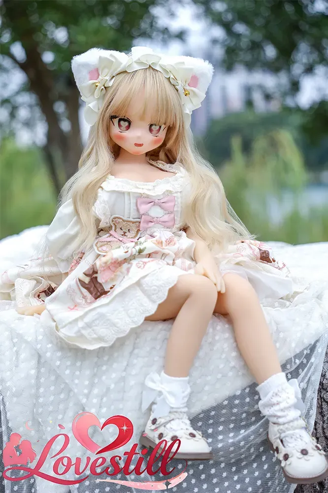 84cm ミニドール クラシカルフリルドレス｜猫耳ボンネット・1穴・約8kgの小型アニメドール（身長84cm・TPE製・1穴）｜Lovestill 正規品｜メイン画像
