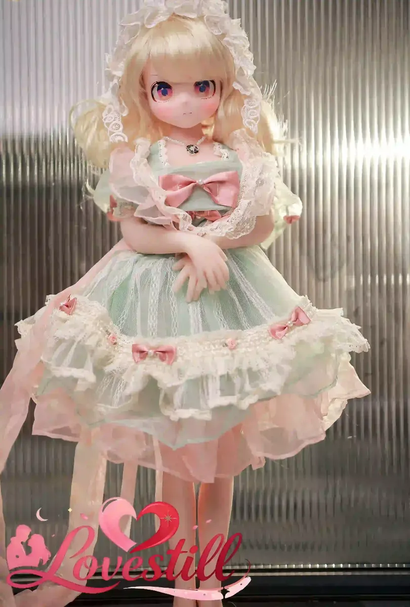 84cm ミニドール ブロンドカール｜パープルアイ・1穴・約8kgの小型アニメドール（身長84cm・TPE製・1穴）｜Lovestill 正規品｜メイン画像